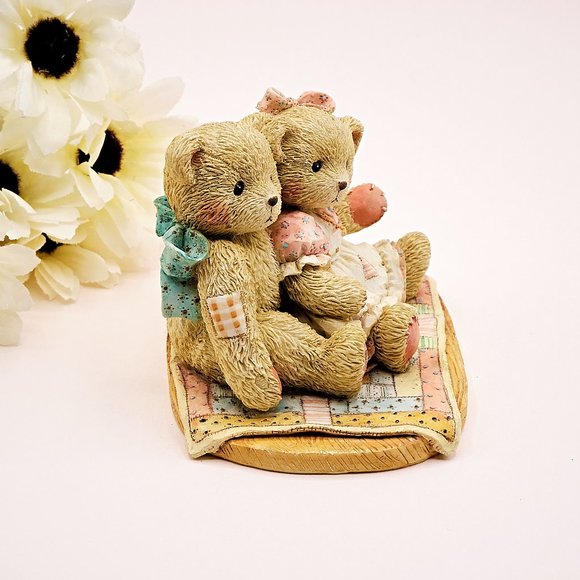 Cherished Teddies Figurines, Nathaniel & Nellie, Teddy Bear Collectibles - Picture 7 of 10